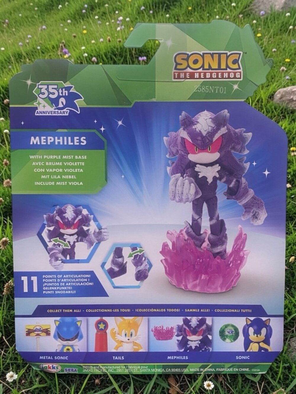 Sonic 35th Anniversary Mephiles 4" Figure with Purple Mist by JAKKS New 2025